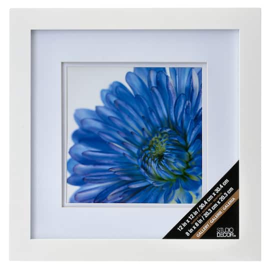 8 Pack: White Square Gallery Wall Frame with Double Mat by Studio Décor®